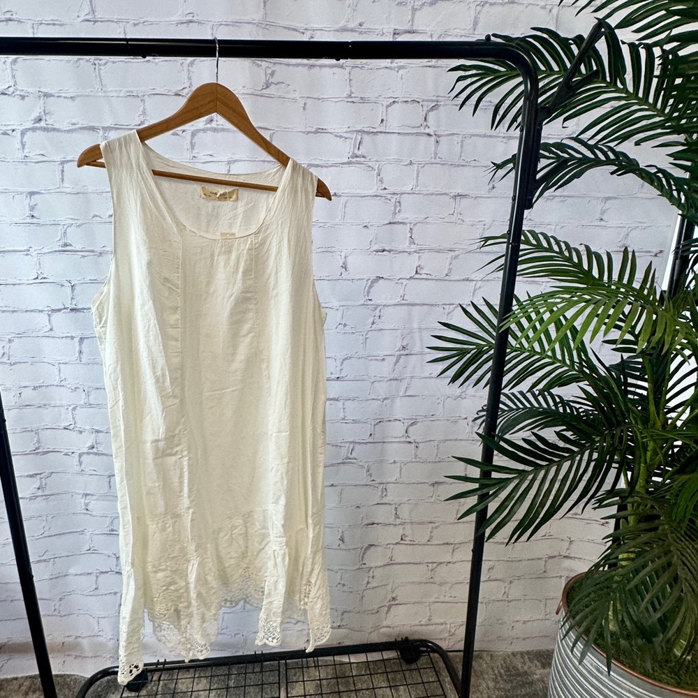 Anthropologie cotton white dress - Picture 2 of 8